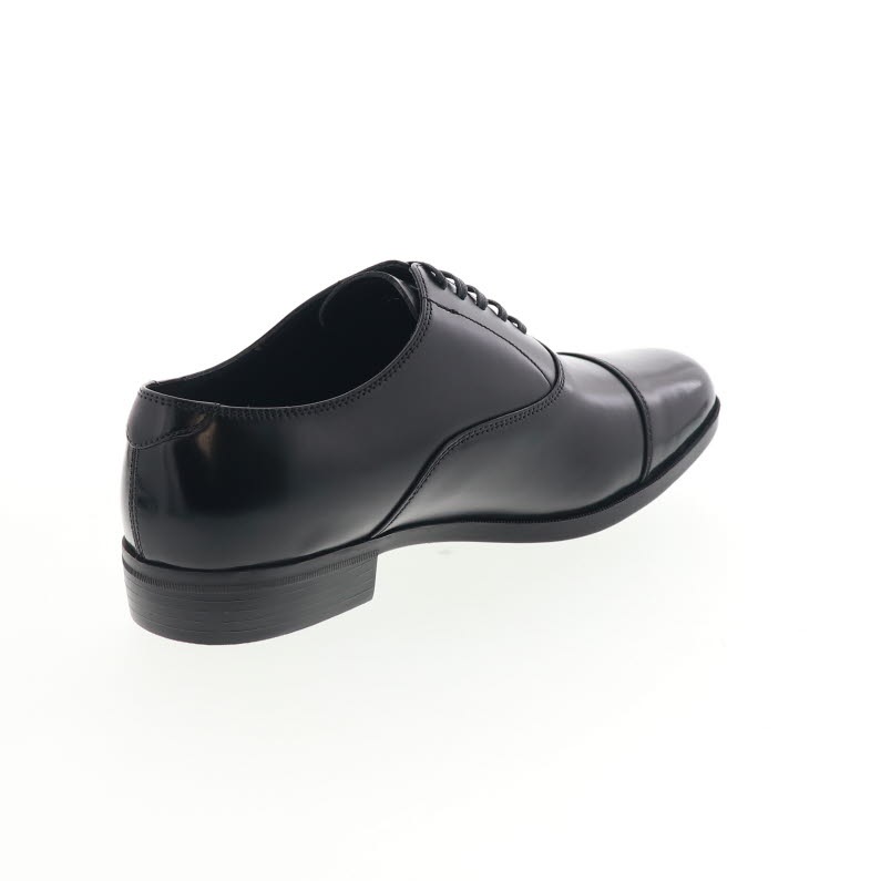 Claire Valentino クリア バレンチノ メンズ ビジネスシューズ ゆったり幅広 4E ストレートチップ ブラック 黒 冠婚葬祭 フォーマル 礼装用