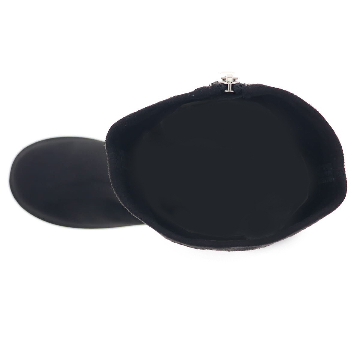 YOSUKE U.S.A ヨースケ 2605017 レディース 厚底 ロングブーツ ジップ付き ロングブーツ チャンキーヒール BLS ブラックシルキー 9.5cmヒール 3E幅