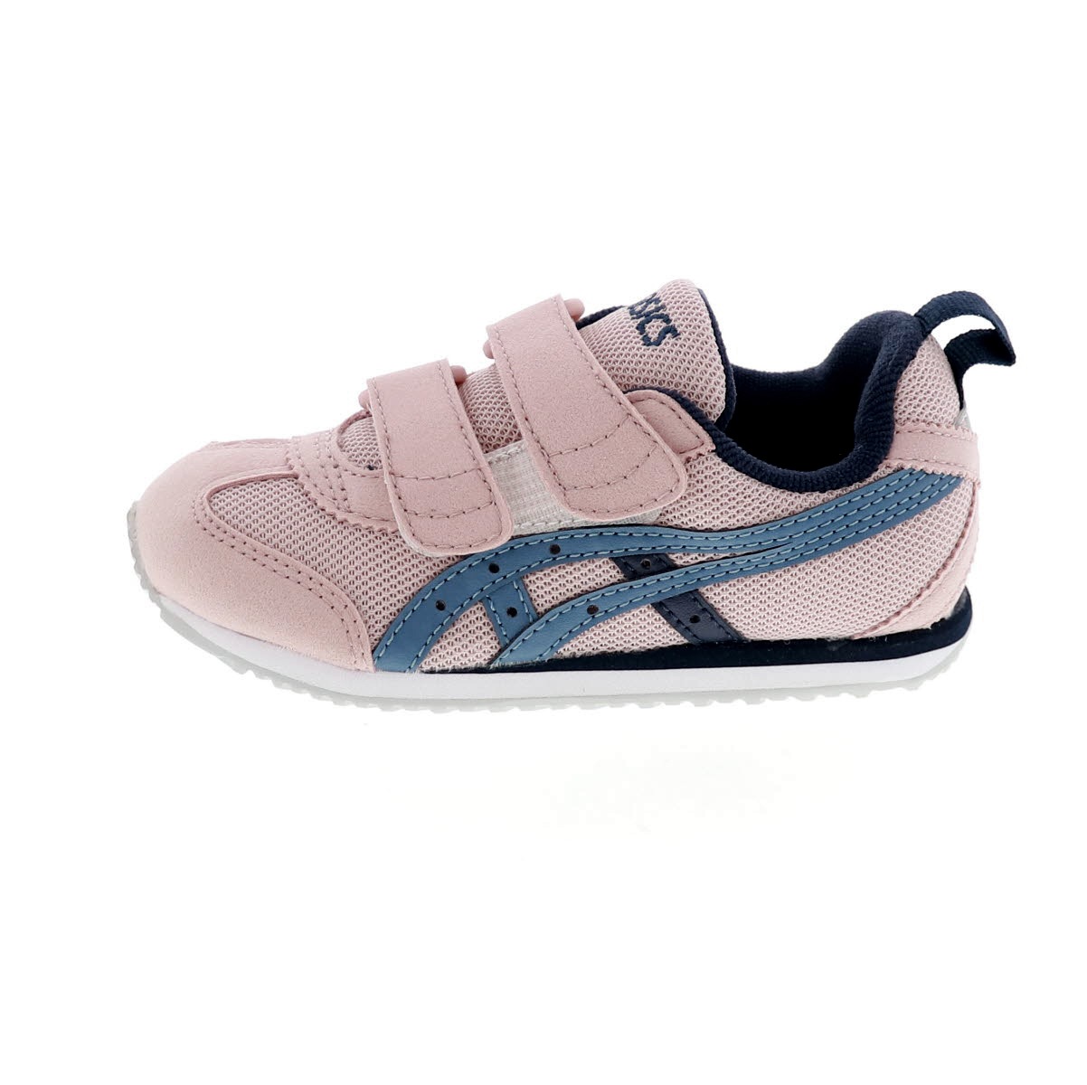 asics アシックス キッズ スニーカー SUKU2 スクスク アイダホ MINI N ナロー ピンク×ブルー 1144A416-700 幅細め 女の子 ベルトタイプ
