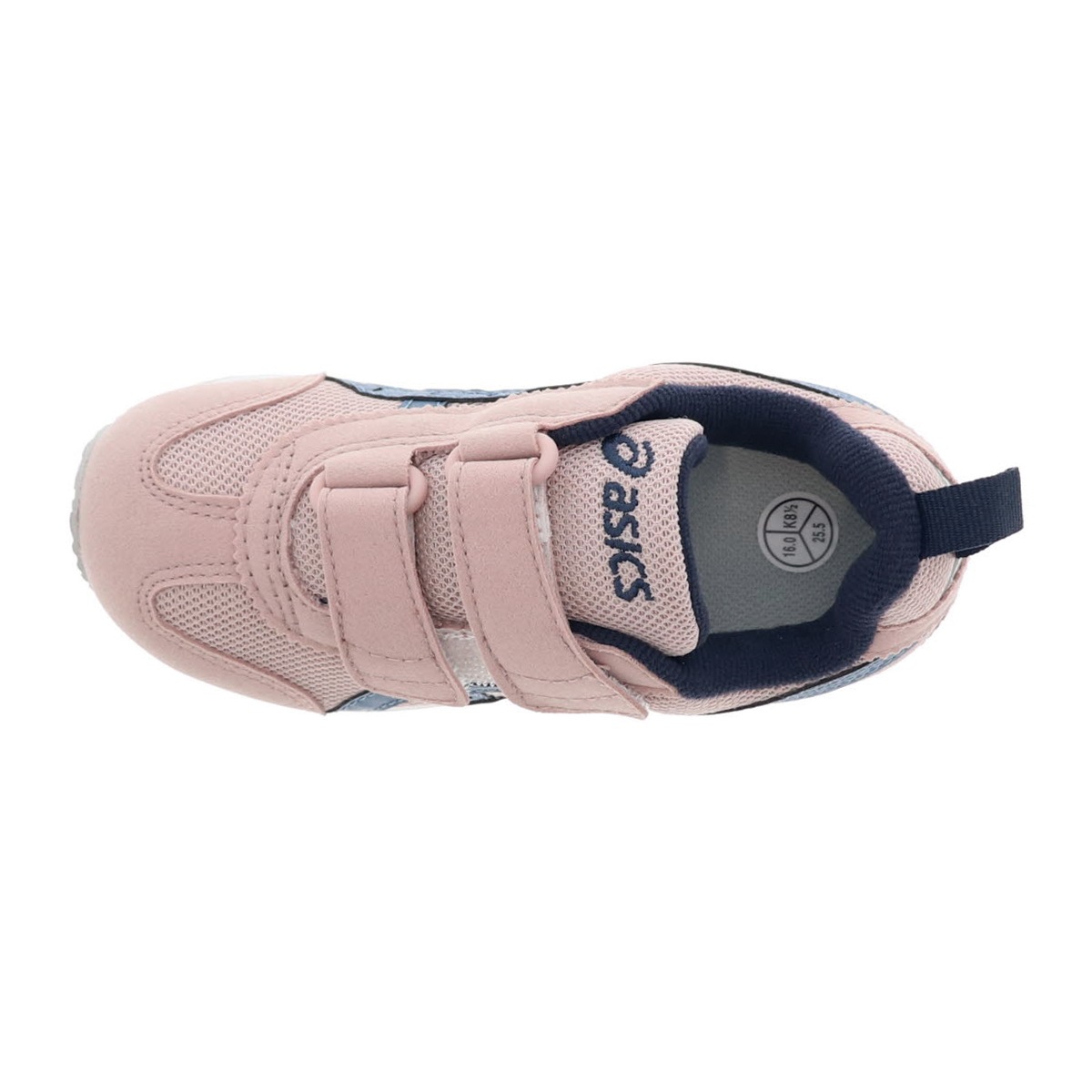 asics アシックス キッズ スニーカー SUKU2 スクスク アイダホ MINI N ナロー ピンク×ブルー 1144A416-700 幅細め 女の子 ベルトタイプ
