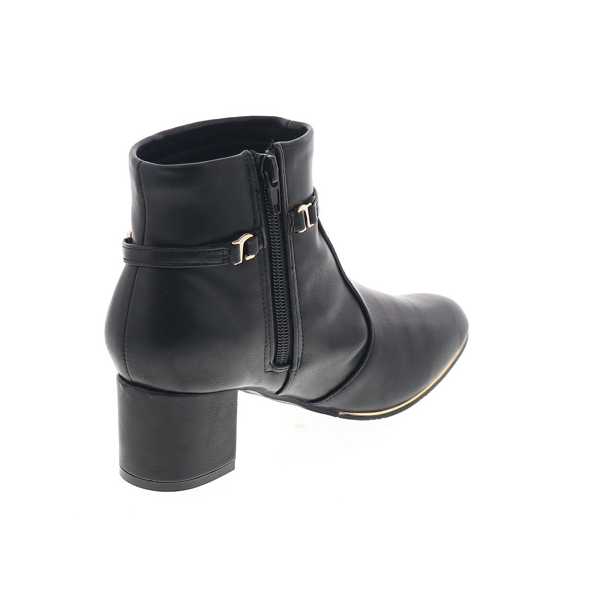 レディース ブーツ パール ベルト付き サイドジップ 抗菌防臭 インソール オリジナル ルージュ クチュール RC 79649 ブラック