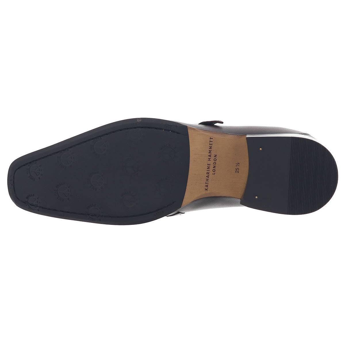 Katharine Hamnett London黒のメンズレザーブーツ KATHARINE HAMNETT LONDON（キャサリンハムネットロンドン
