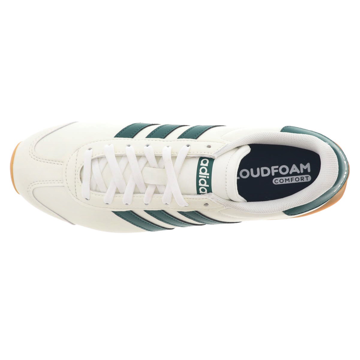 adidas アディダス ランヴィスタ HQ2319 メンズ スニーカー ローカット コートシューズ ホワイト/グリーン RUNVISTA M