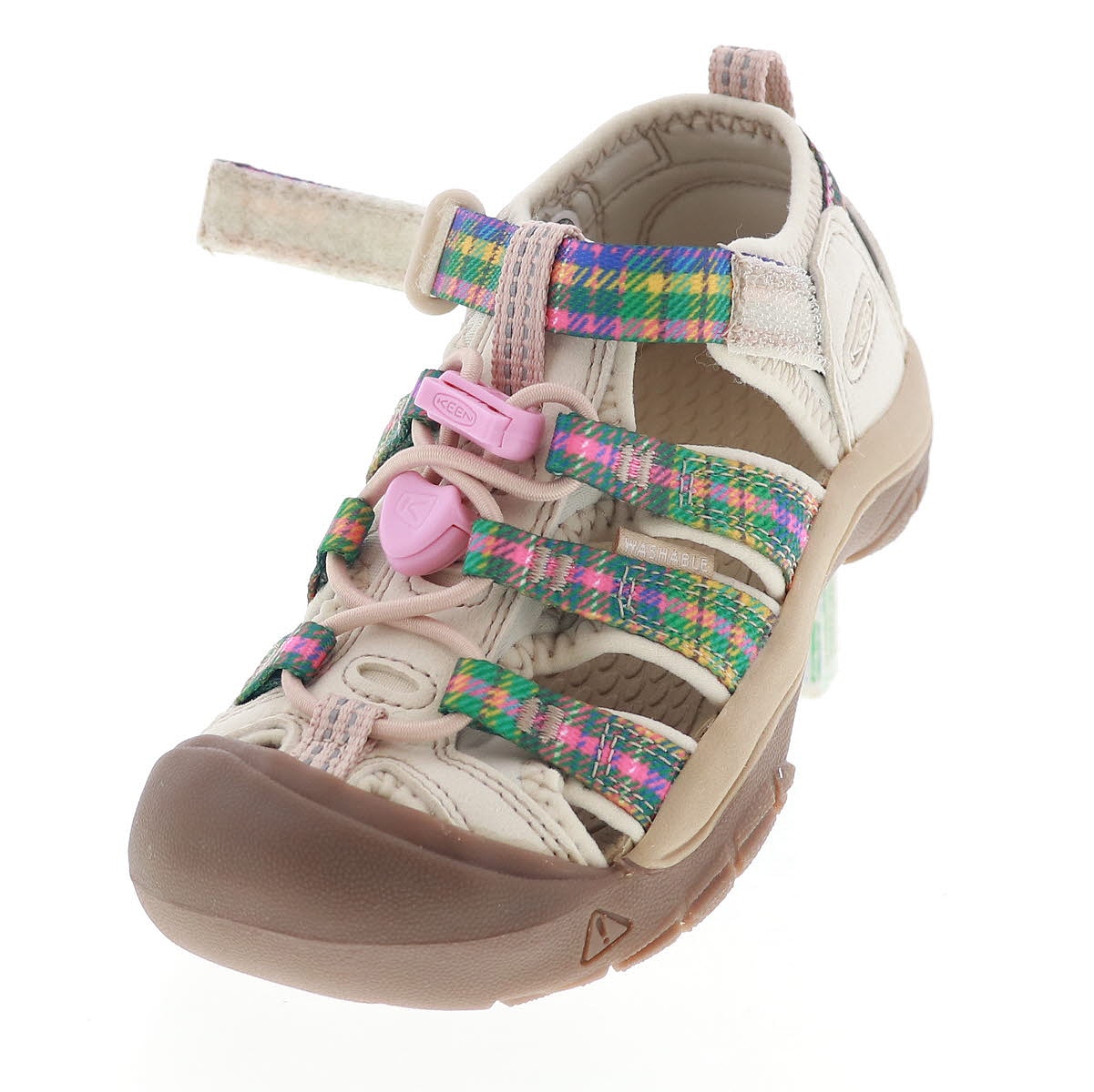 KEEN キーン リトルキッズ ニューポート エイチツー キッズ サンダル NEWPORT H2 1032136 GINGHAM/ORCHID SMOKE 夏 アウトドア レジャー 海 川遊び