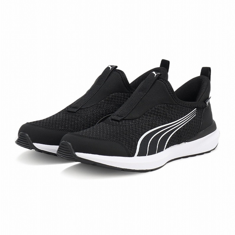 PUMA プーマ キッズ スニーカー スリップオン キッズ  クルーズ プロフォーム イーズイン 397633_04 ローカット ブラック×ホワイト 子供