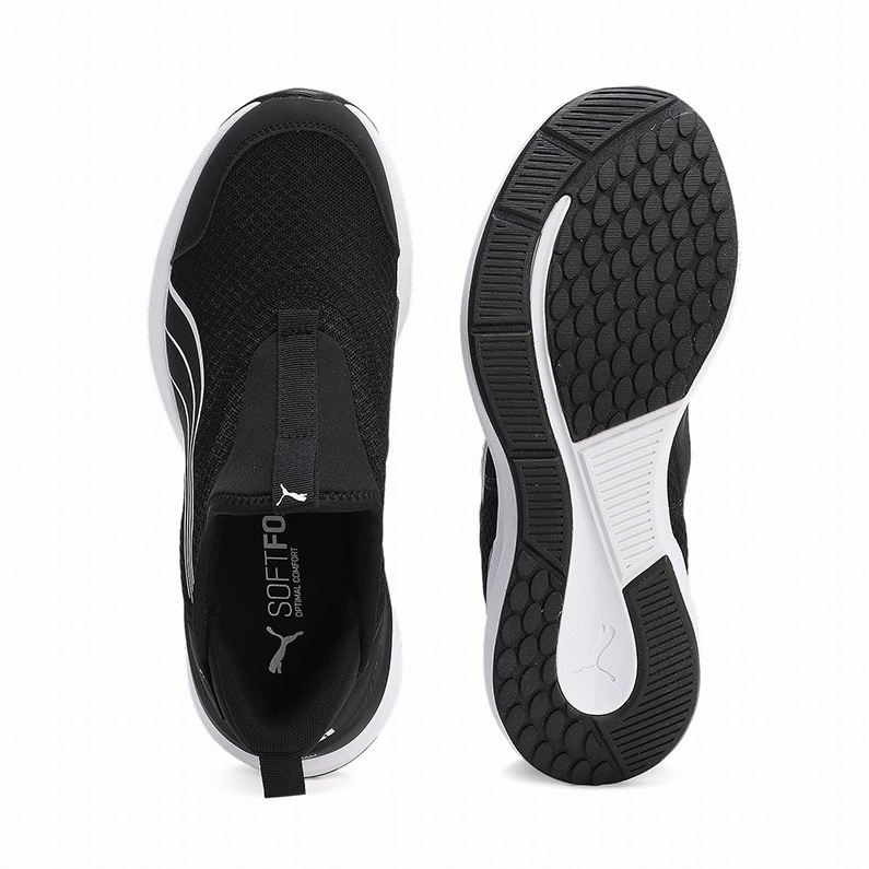 PUMA プーマ キッズ スニーカー スリップオン キッズ  クルーズ プロフォーム イーズイン 397633_04 ローカット ブラック×ホワイト 子供