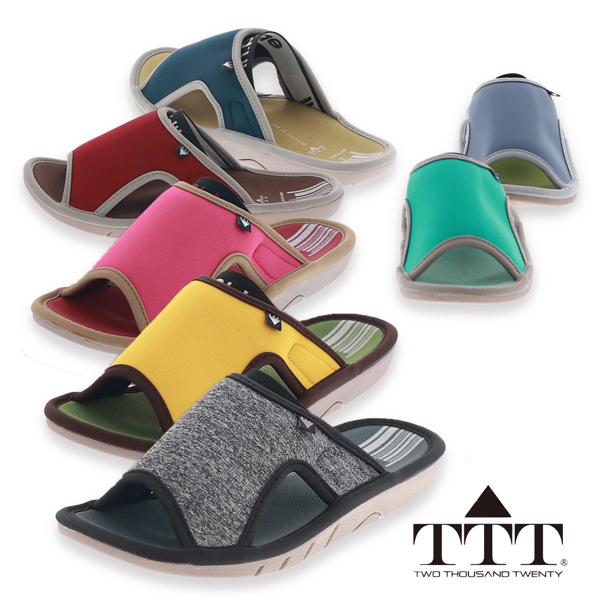 スリッパ サンダル 室内履き ルームシューズ 健康サンダル TTT スポーティーフットウェア NE1051L レディース メンズ M L LL