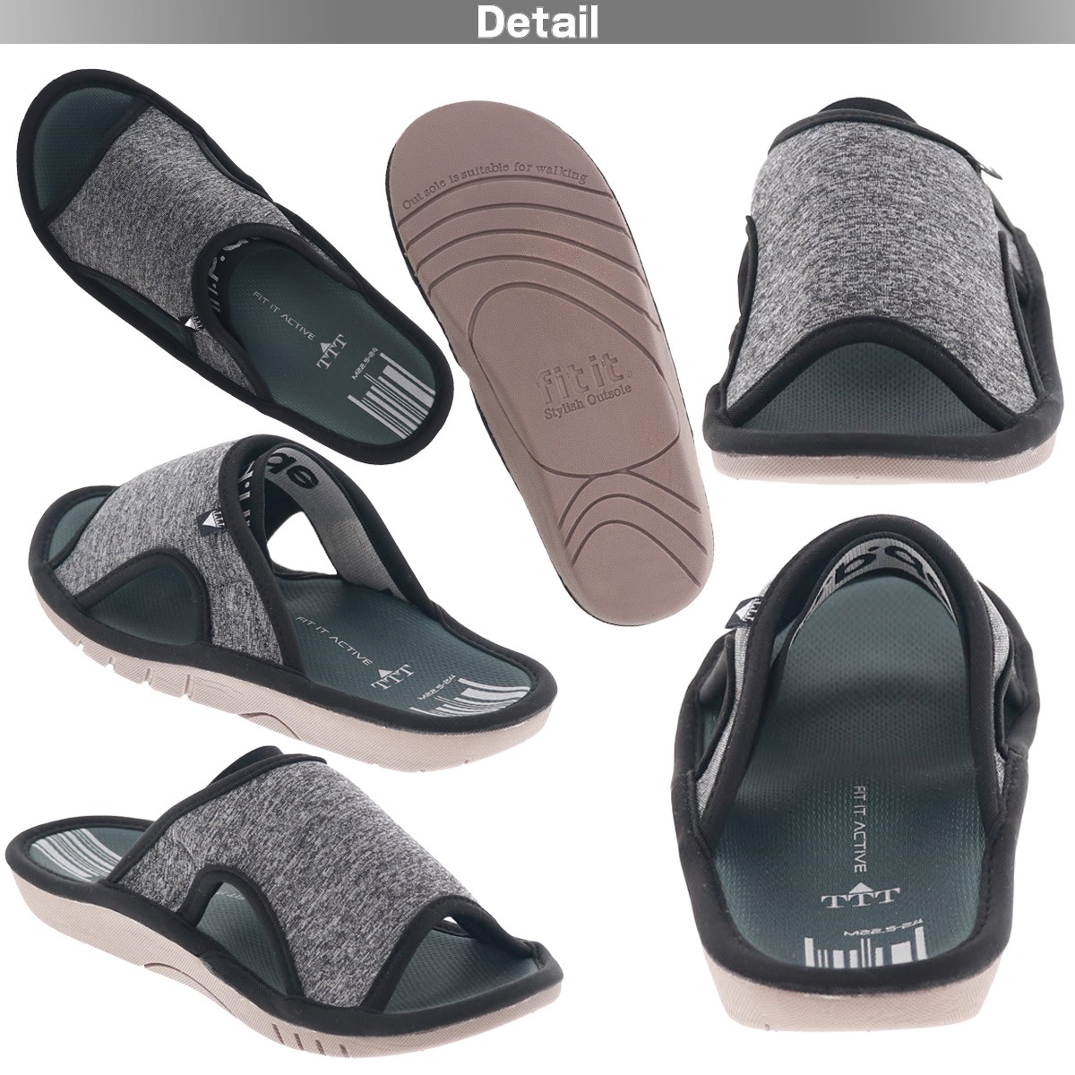 スリッパ サンダル 室内履き ルームシューズ 健康サンダル TTT スポーティーフットウェア NE1051L レディース メンズ M L LL