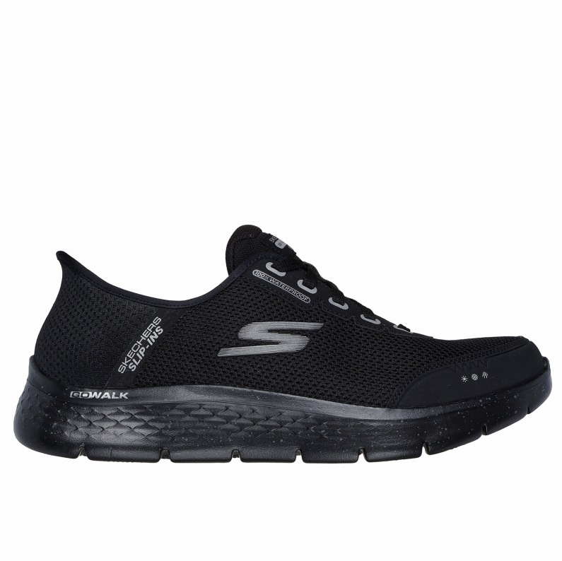 SKECHERS スケッチャーズ スリップインズ メンズ スニーカー 216330WW BBK ゴーウォーク フレックス - ウォータープルーフ ブラック エクストラワイドフィット（5E相当）