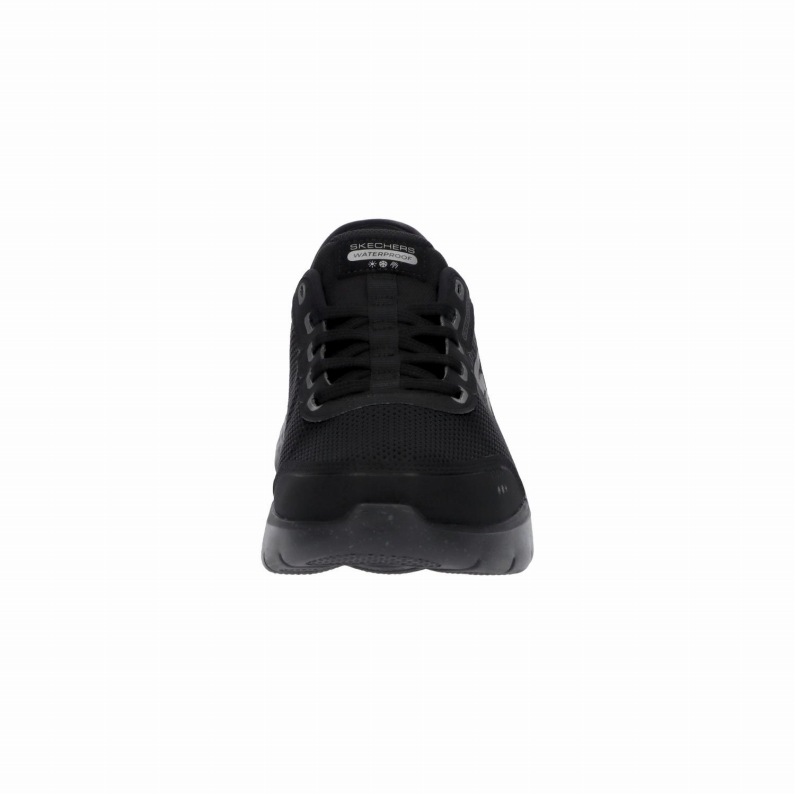 SKECHERS スケッチャーズ スリップインズ メンズ スニーカー 216330WW BBK ゴーウォーク フレックス - ウォータープルーフ ブラック エクストラワイドフィット（5E相当）