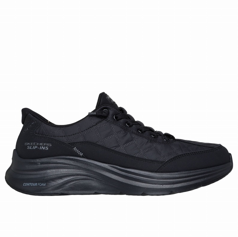 SKECHERS スケッチャーズ スリップインズ メンズ スニーカー コンツアーフォーム コージーフィット 232619  CONTOUR FOAM COZY FIT ブラック