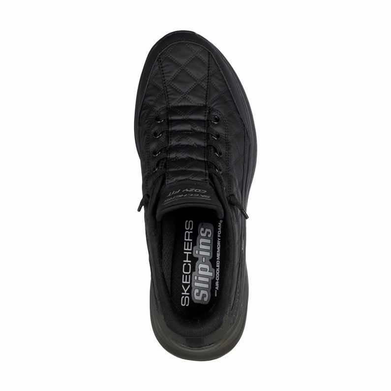 SKECHERS スケッチャーズ スリップインズ メンズ スニーカー コンツアーフォーム コージーフィット 232619  CONTOUR FOAM COZY FIT ブラック