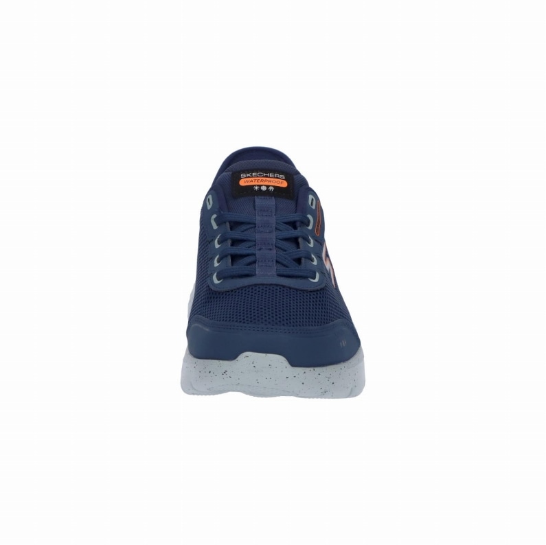 SKECHERS スケッチャーズ スリップインズ メンズ スニーカー 216330WW NVY ゴーウォーク フレックス - ウォータープルーフ ネイビー エクストラワイドフィット（5E相当）