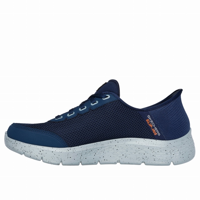 SKECHERS スケッチャーズ スリップインズ メンズ スニーカー 216330WW NVY ゴーウォーク フレックス - ウォータープルーフ ネイビー エクストラワイドフィット（5E相当）