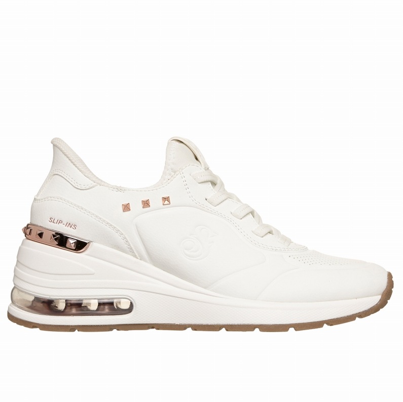 SKECHERS スケッチャーズ スリップインズ スヌープ・ドッグ：ミリオン エア - ラックス デイズ レディース スニーカー 186110 WHT ホワイト