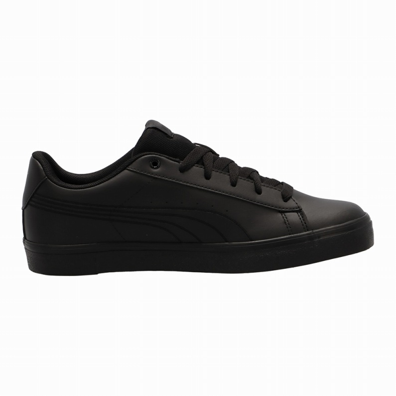 PUMA プーマ レディース スニーカー 389908 02 プーマ V コート バルク EB PUMA Black-PUMA Black