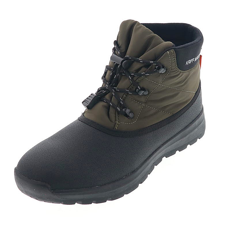 クリフメイヤー KRIFF MAYER メンズ スノーブーツ 防水ブーツ 防寒靴 防滑 雪 冬用 KRI-9886　KH カーキ/BK ブラック 黒