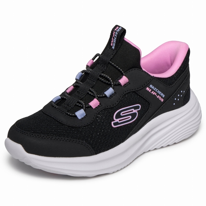 SKECHERS スケッチャーズ スリップインズ キッズ ジュニア スニーカー BOUNDER PRO 303690L BLK BLACK ブラック