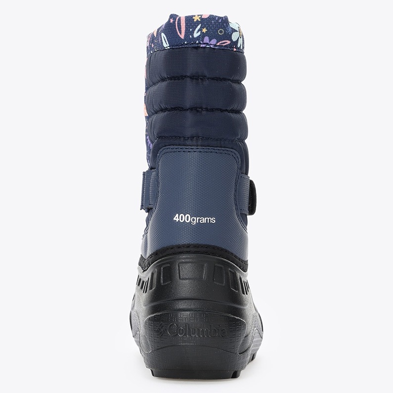 Columbia コロンビア キッズ ブーツ チルドレンズ パウダーバグ スノーライト BC2106 466 防水 Nocturnal Wildflower Whimsy 花柄 ネイビー スノーブーツ