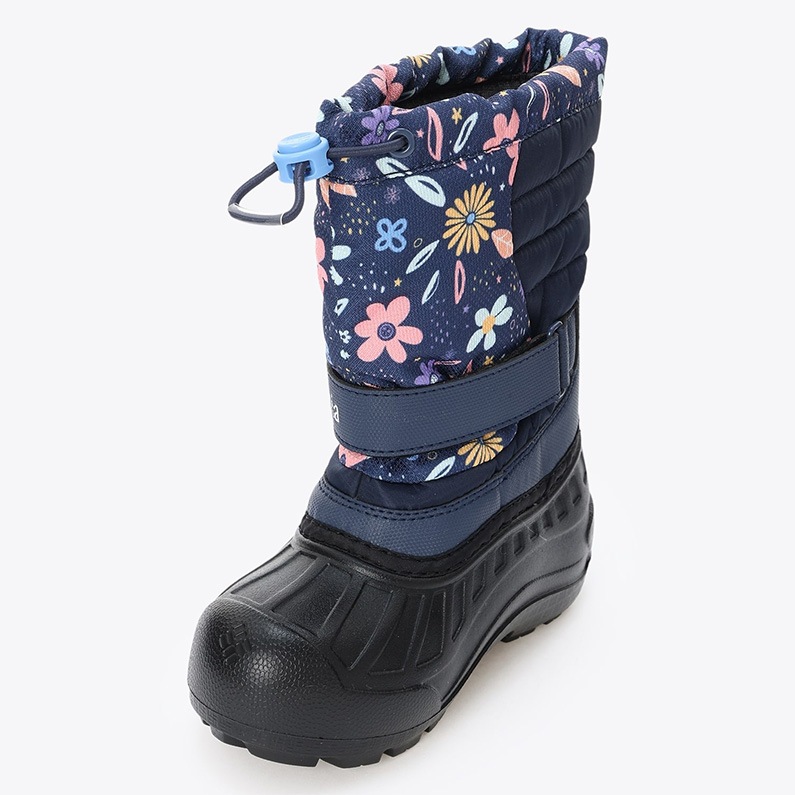 Columbia コロンビア キッズ ブーツ チルドレンズ パウダーバグ スノーライト BC2106 466 防水 Nocturnal Wildflower Whimsy 花柄 ネイビー スノーブーツ