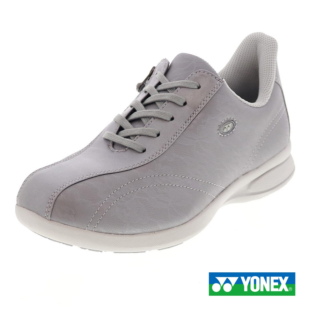 ヨネックス パワークッションL130W レディース ウォーキングシューズ パワークッション ハンズフリー 楽々フィット 幅広4.5E SHWL130W グレイッシュパール