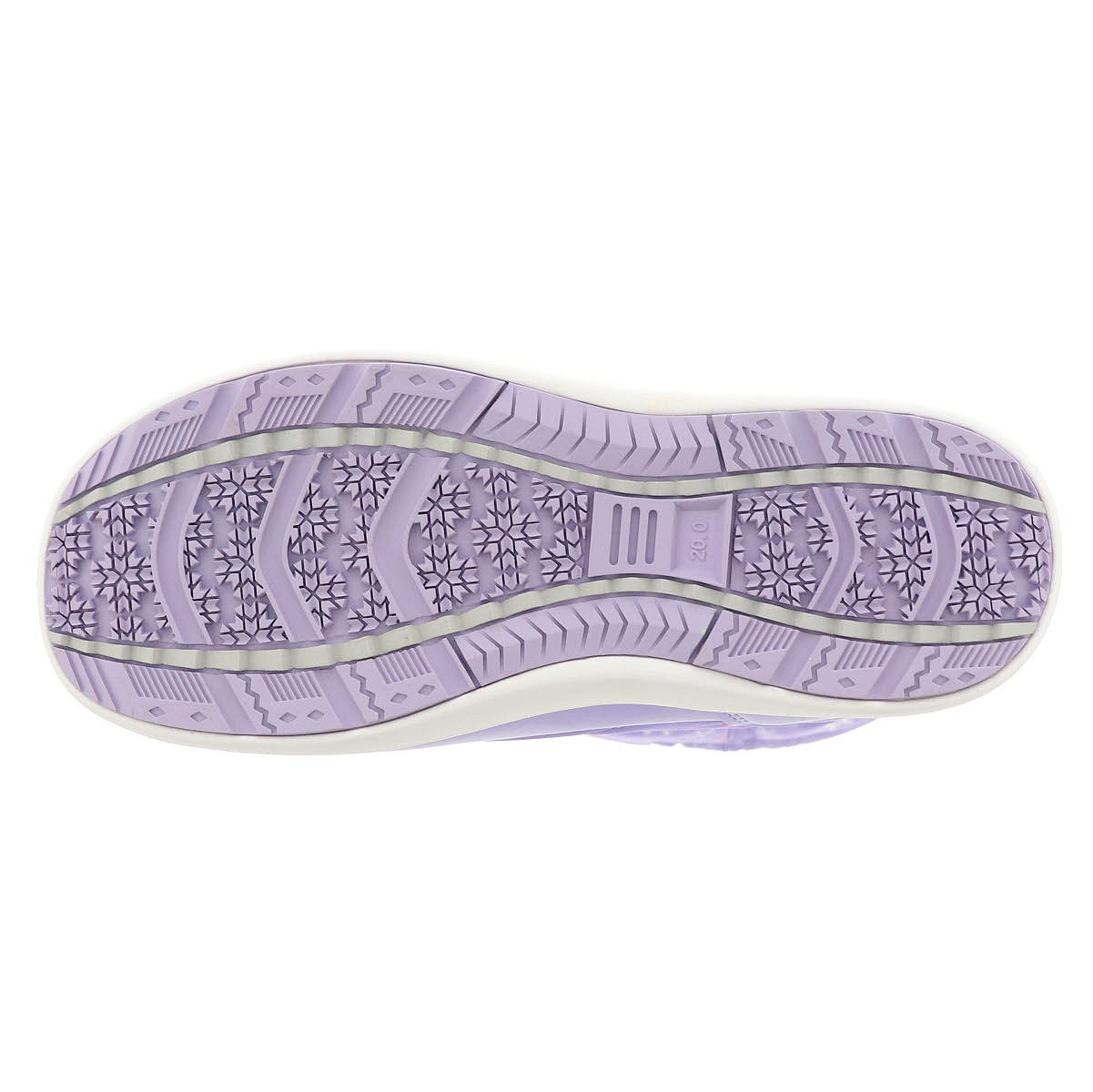 キッズ ジュニア スノーブーツ スノトレ 防水ブーツ 防寒 軽くてあったか 子供ブーツ 雨 雪 冬 オリジナル 908-413WP パープル・雪柄