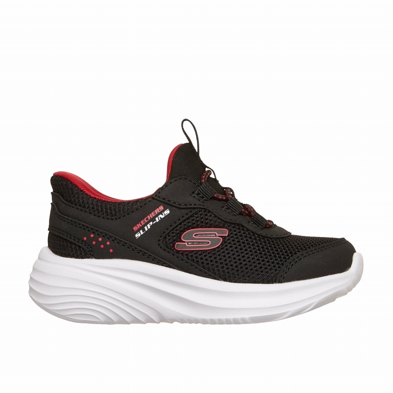 SKECHERS スケッチャーズ スリップインズ キッズ ジュニア スニーカー BOUNDER PRO 404208L BLK BLACK ブラック