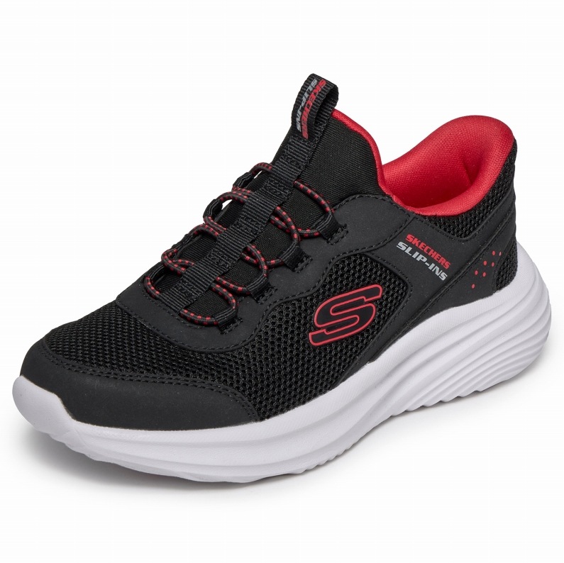 SKECHERS スケッチャーズ スリップインズ キッズ ジュニア スニーカー BOUNDER PRO 404208L BLK BLACK ブラック