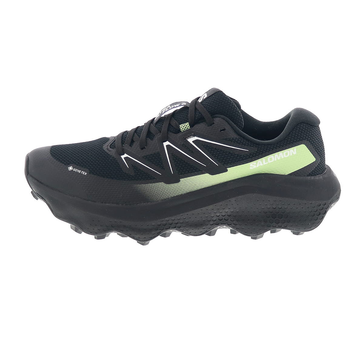 サロモン メンズ スニーカー 男性用 トレイル ランニングシューズ アウトドア SALOMON ULTRA FLOW 2 GORE-TEX 防水 479814 27 V0 ブラック/グリーン