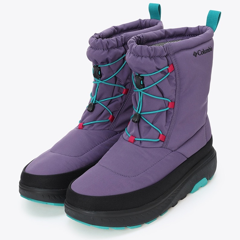 Columbia コロンビア メンズ ブーツ イエローテイル ブーツ ウォータープルーフ オムニヒート YU2586 576 保温 防水 Grape Gum