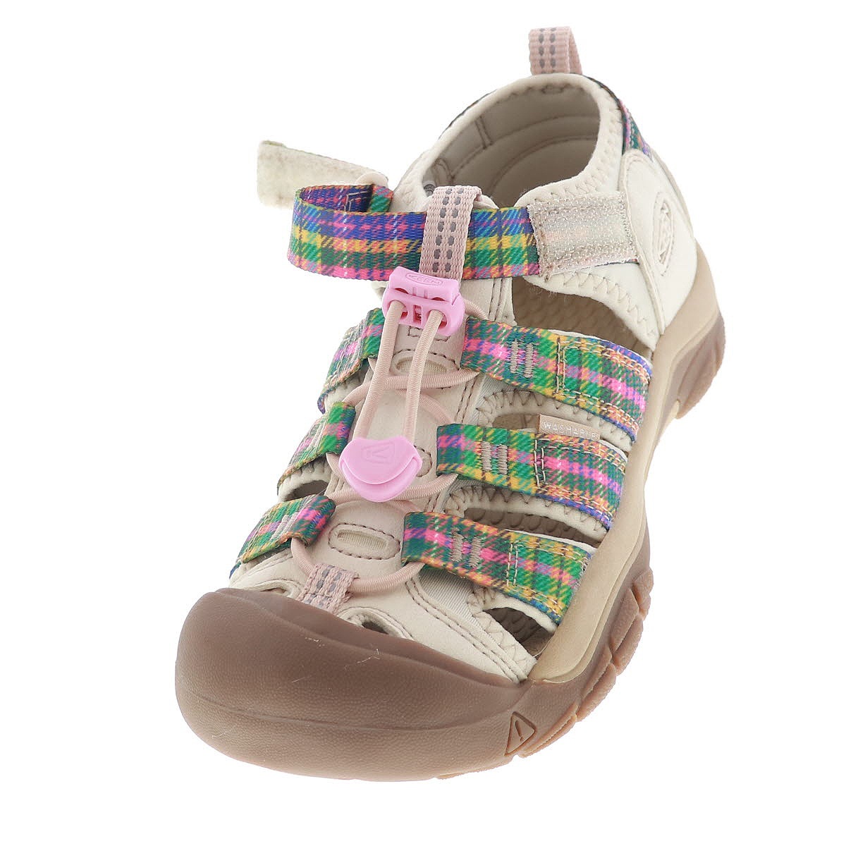 KEEN キーン ビッグキッズ ニューポート エイチツー キッズ サンダル NEWPORT H2 1032143 GINGHAM/ORCHID SMOKE 夏 アウトドア レジャー 海 川遊び