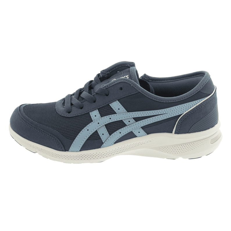 アシックス asics レディース ウォーキング シューズ ハダシウォーカー 3E相当 歩きやすい 疲れにくい ファスナー 1292A066-400 NAVY BLUE/GREY BLUE ネイビー×グレー