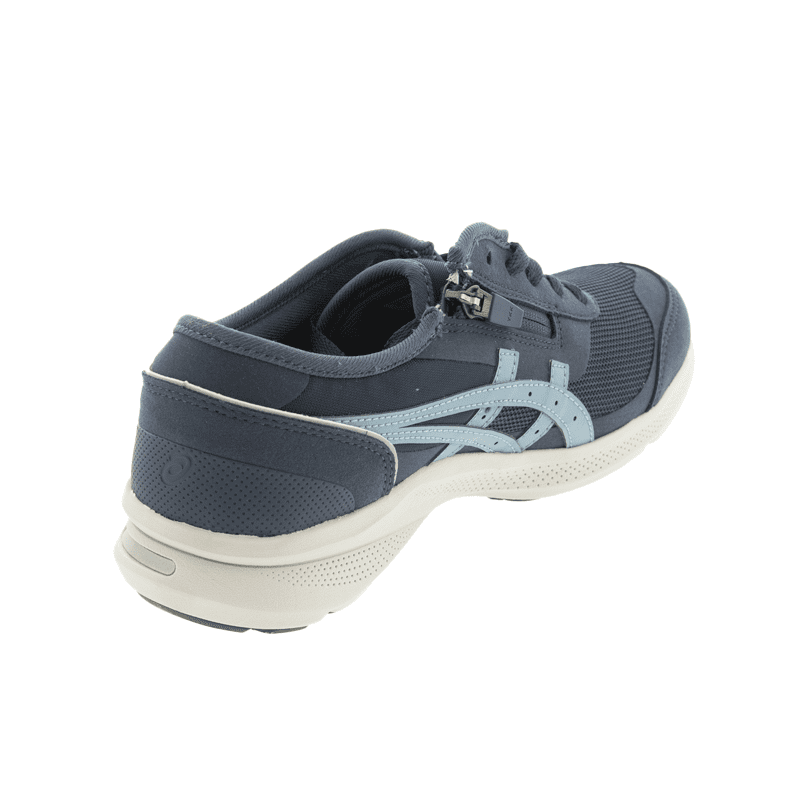 アシックス asics レディース ウォーキング シューズ ハダシウォーカー 3E相当 歩きやすい 疲れにくい ファスナー 1292A066-400 NAVY BLUE/GREY BLUE ネイビー×グレー