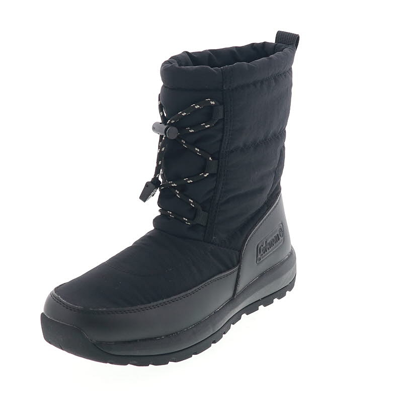 Coleman コールマン レディースブーツ ウインターブーツ 防水 ダウンブーツ ミドル丈 透湿 保温 防滑 14 ベージュ / N9 ブラック