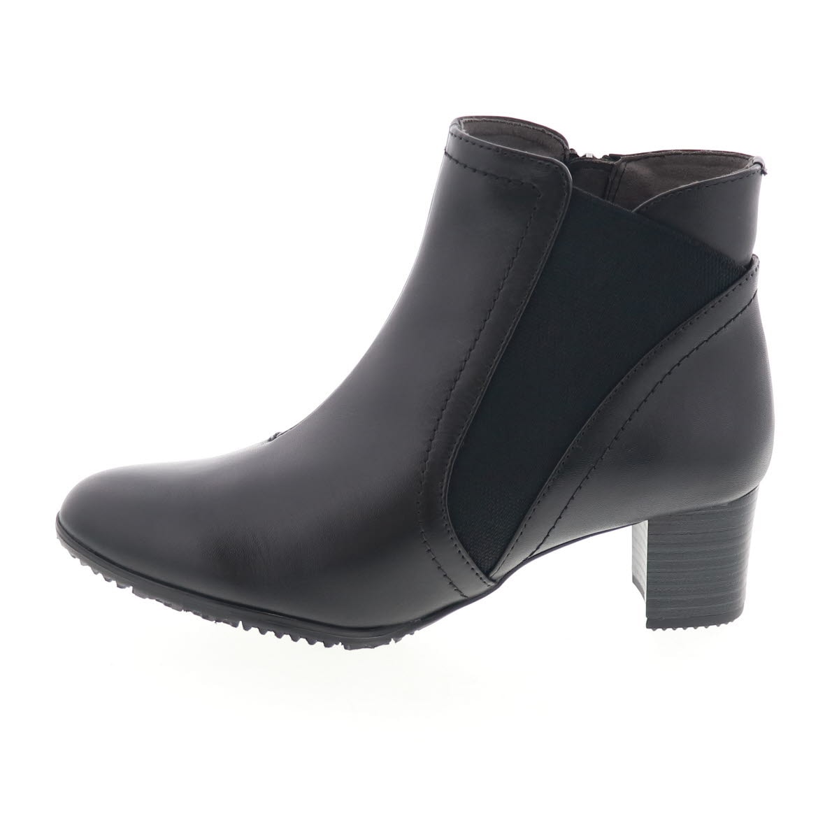 ユキコ キミジマ レディース ブーツ レザー ショートブーツ サイドゴアブーツ 109-9248 Yukiko Kimijima 5cmヒール 本革 幅広め3E ブラック 黒 22.5cm～24.5cm 