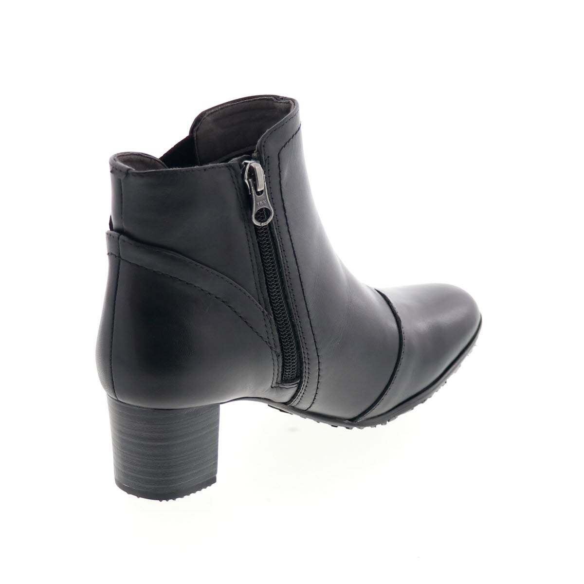 ユキコ キミジマ レディース ブーツ レザー ショートブーツ サイドゴアブーツ 109-9248 Yukiko Kimijima 5cmヒール 本革 幅広め3E ブラック 黒 22.5cm～24.5cm 