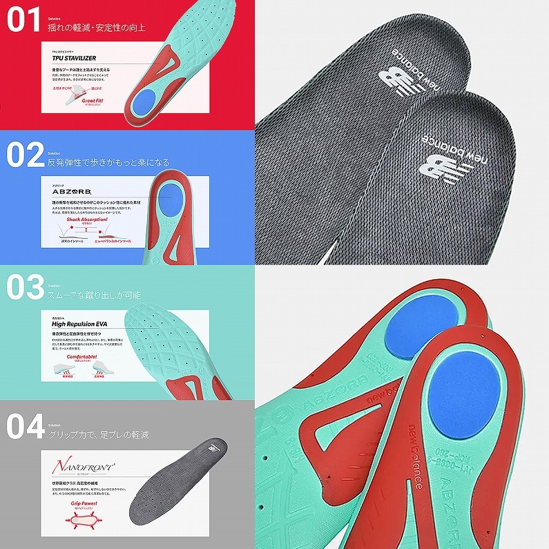 ニューバランス new balance サポーティブリバウンドインソール RCP280 アクセサリー 中敷き 中敷 ランニング マラソン メンズ レディース ウィメンズ LAM35689
