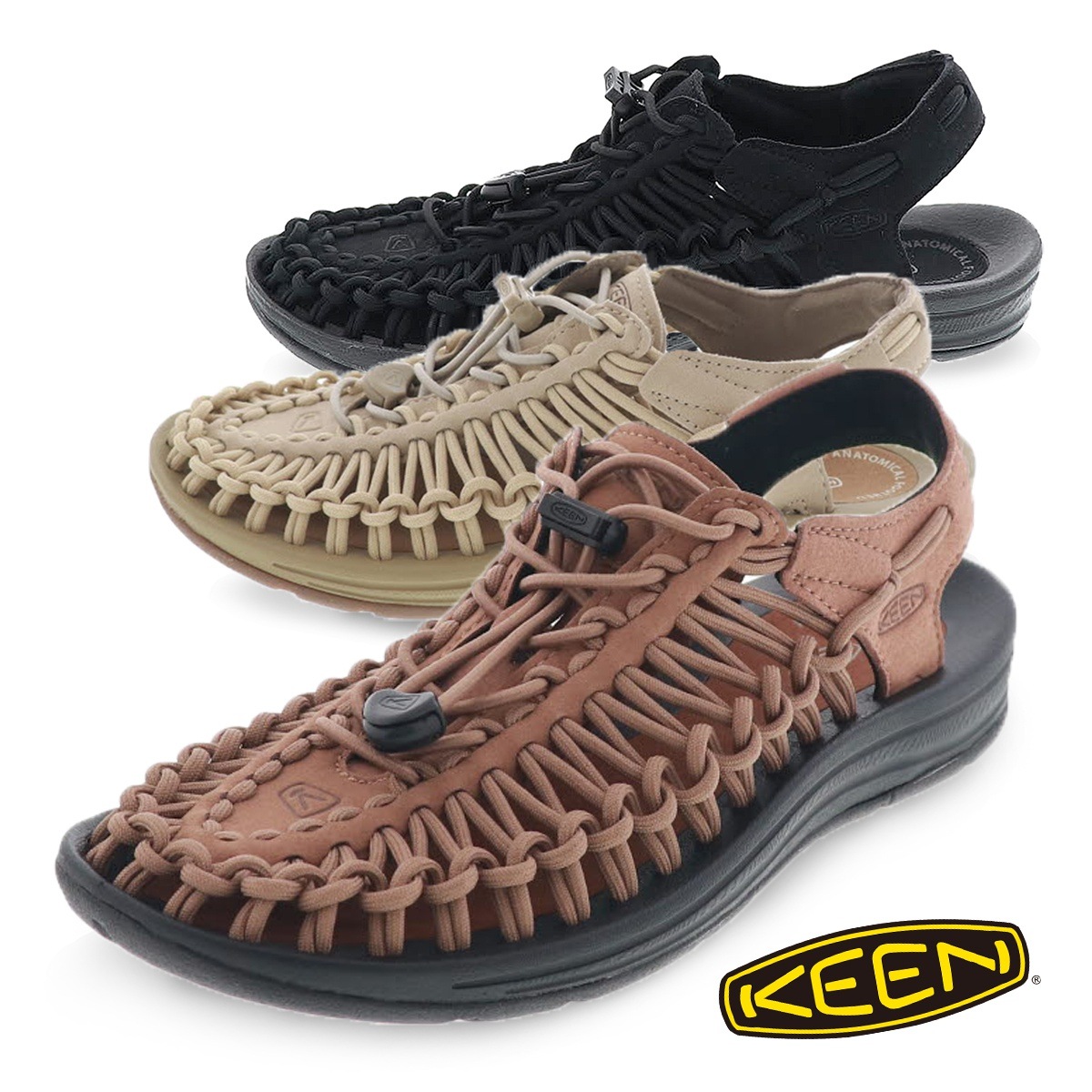 キーン レディース サンダル ユニーク オープン エア スニーカー 人気 アウトドア シューズ KEEN UNEEK 1027445 / 1028870 / 1014099