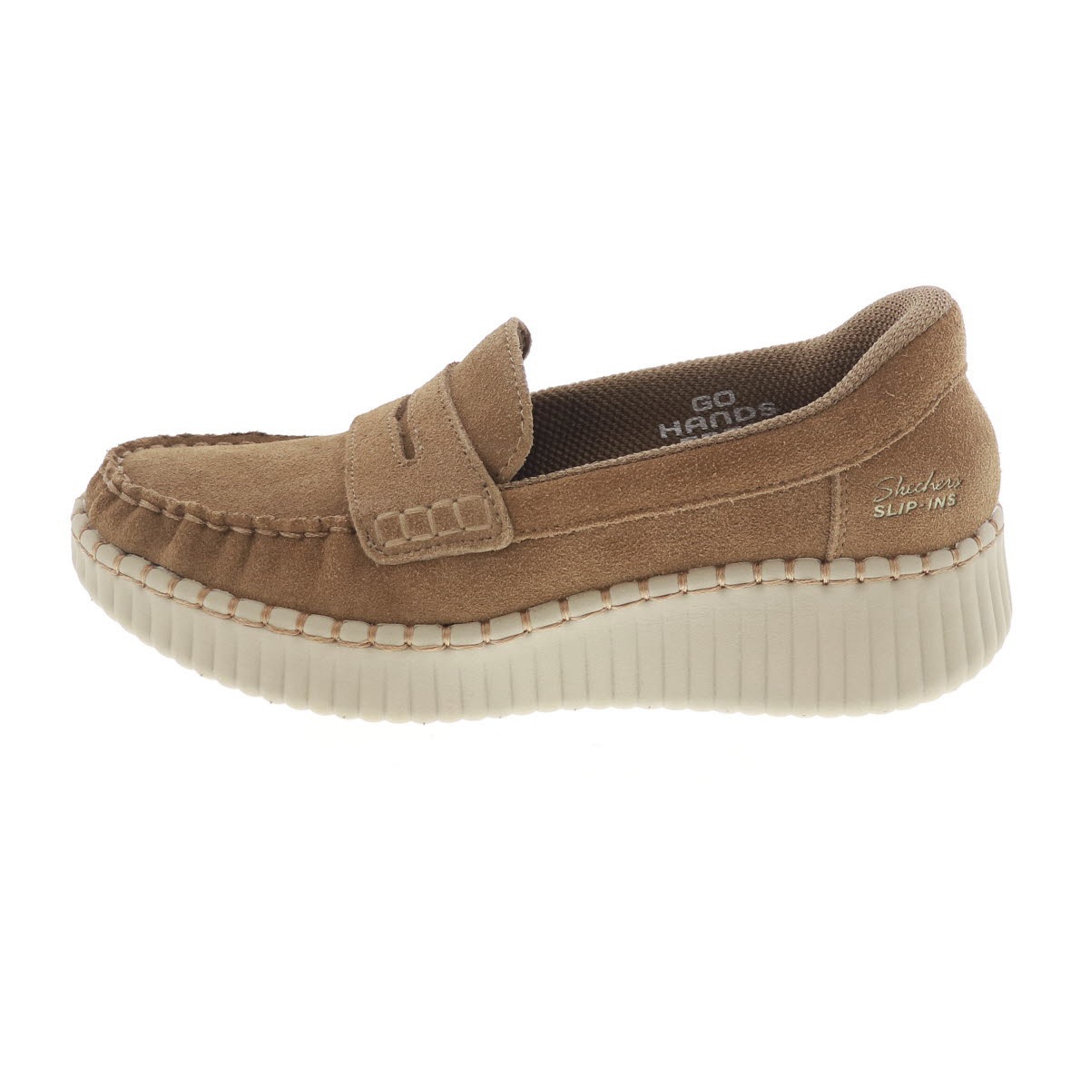 SKECHERS スケッチャーズ スリップインズ レディース ローファー WILSHIRE BLVD-MOONLIT LOVE 159586 CSNT チェストナット 厚底