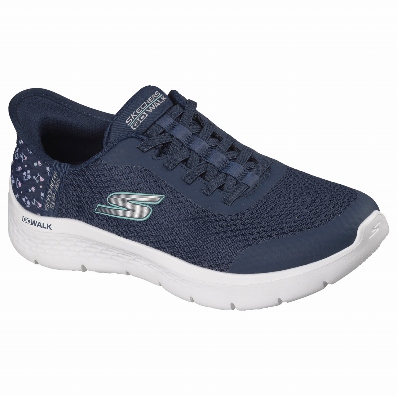 SKECHERS スケッチャーズ スリップインズ レディース スニーカー 125525 NVY ゴーウォーク フレックス - リリー ローズ ネイビー