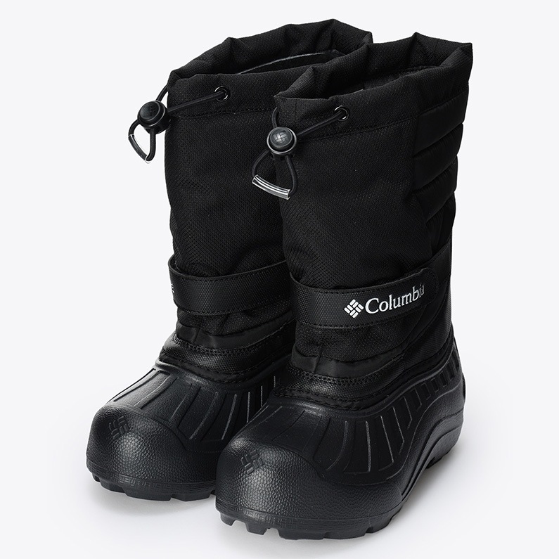 Columbia コロンビア ジュニア キッズ ブーツ ユース パウダーバグ スノーライト BY2106 010 防水 ブラック 黒 スノーブーツ