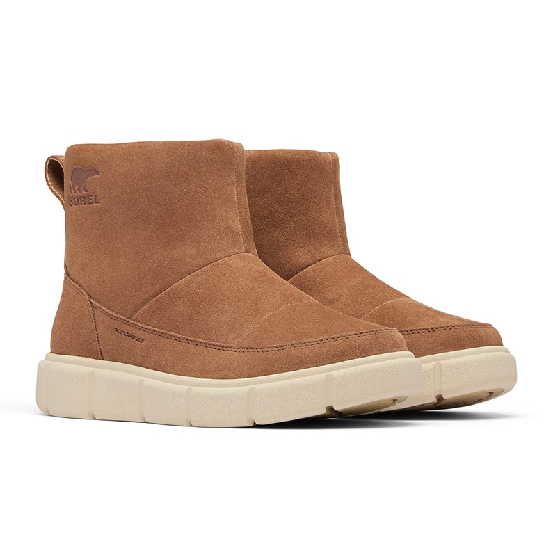 SOREL ソレル レディース ブーツ エクスプローラー3 スリッポン ウォータープルーフ NL5122 242 Velvet Tan Chalk WOMENS 防水