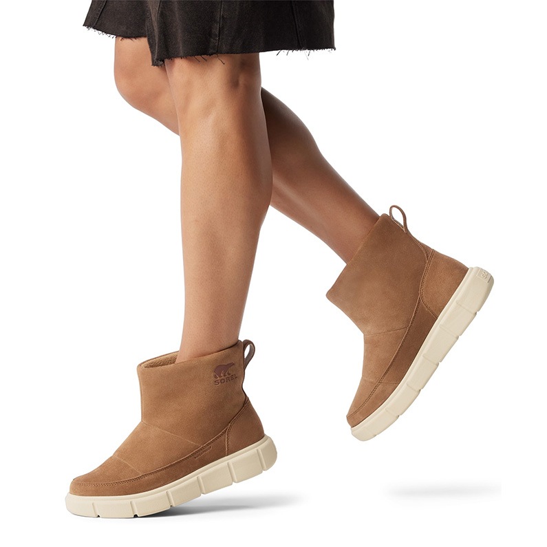 SOREL ソレル レディース ブーツ エクスプローラー3 スリッポン ウォータープルーフ NL5122 242 Velvet Tan Chalk WOMENS 防水