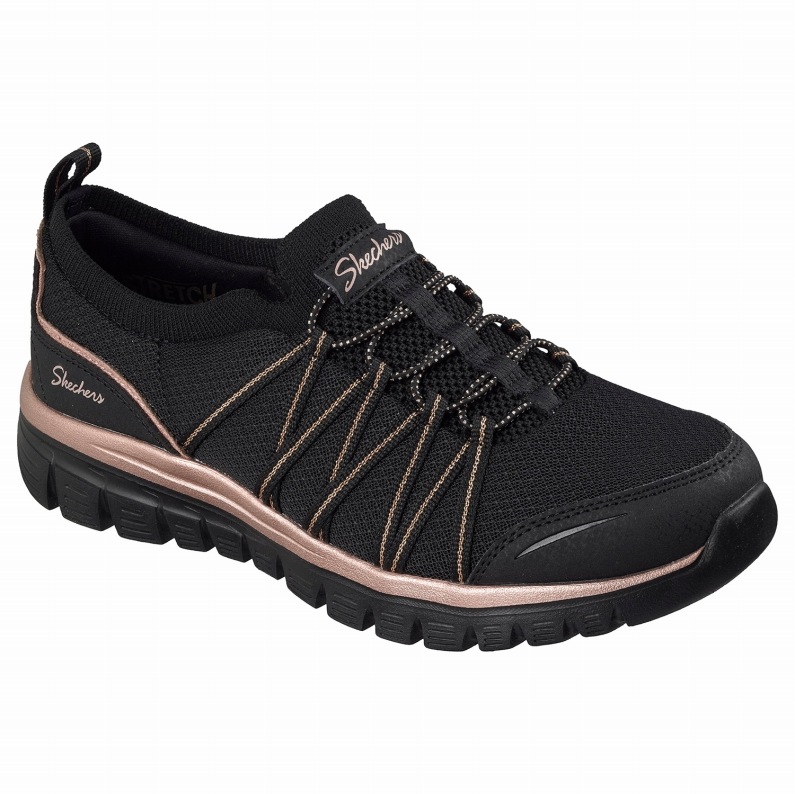 SKECHERS スケッチャーズ レディース スニーカー 100888 BKRG グレース