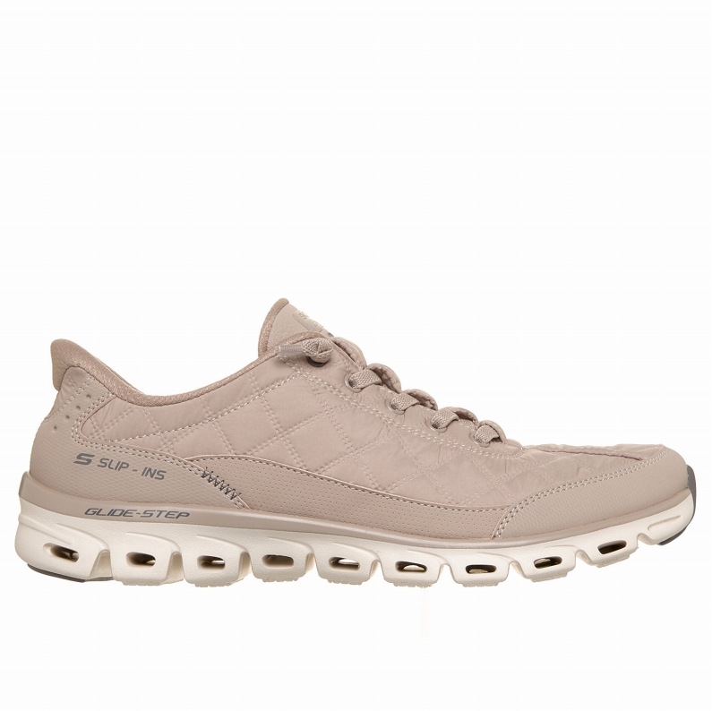 SKECHERS スケッチャーズ スリップインズ レディース スニーカー グライドステップ - コージーフィット アット イーズ 104556 TPE トープ