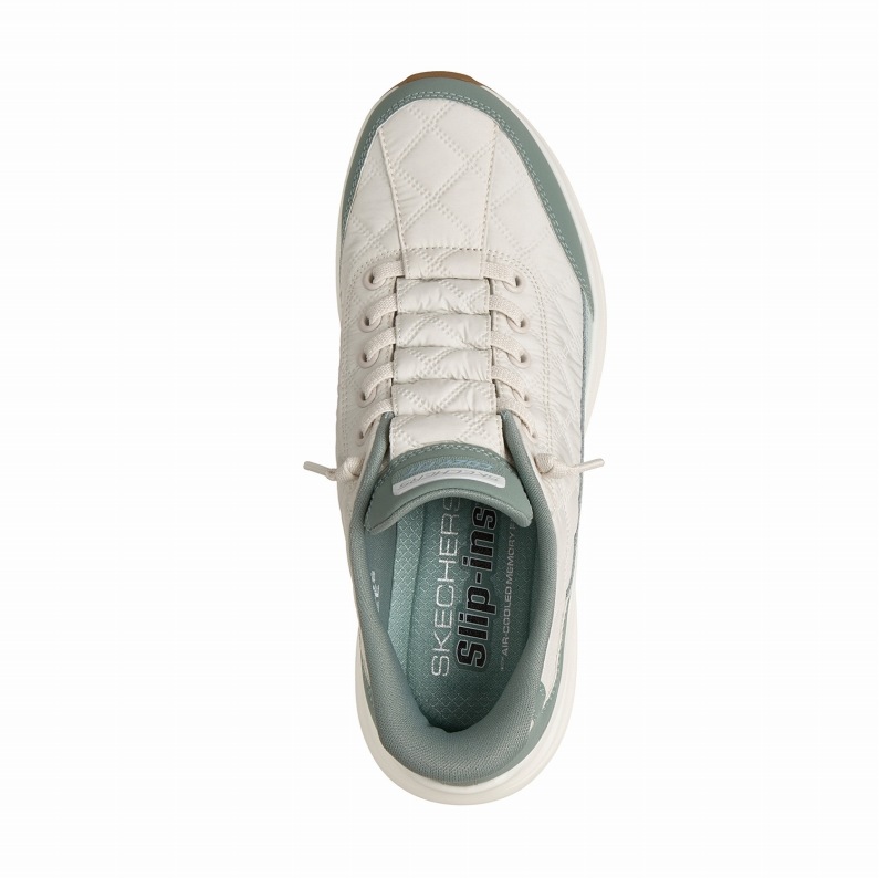 SKECHERS スケッチャーズ スリップインズ レディース スニーカー コンツアーフォーム - コージーフィット 150404 SAGE セージ