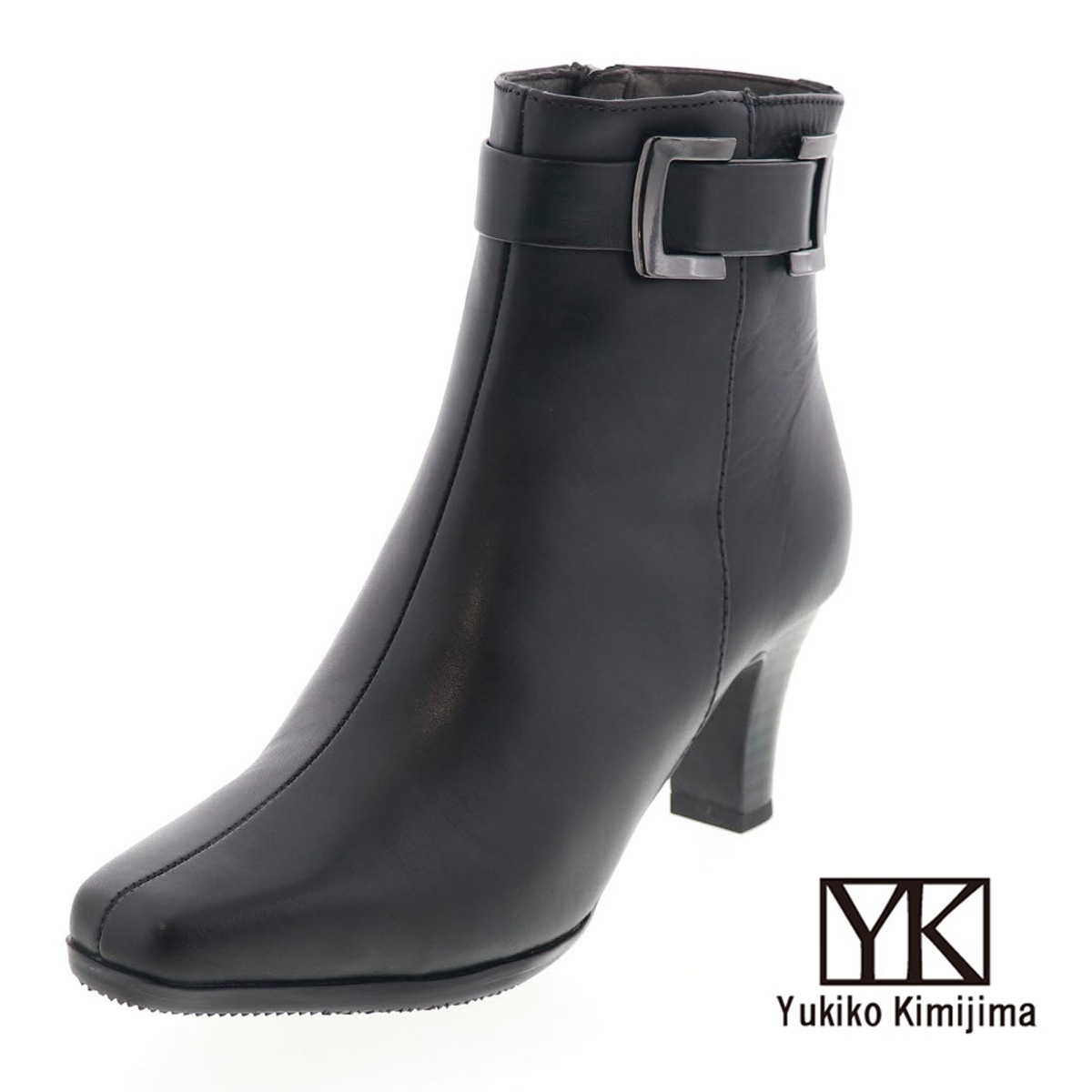 ユキコ キミジマ レディース ブーツ レザー ショートブーツ バックル