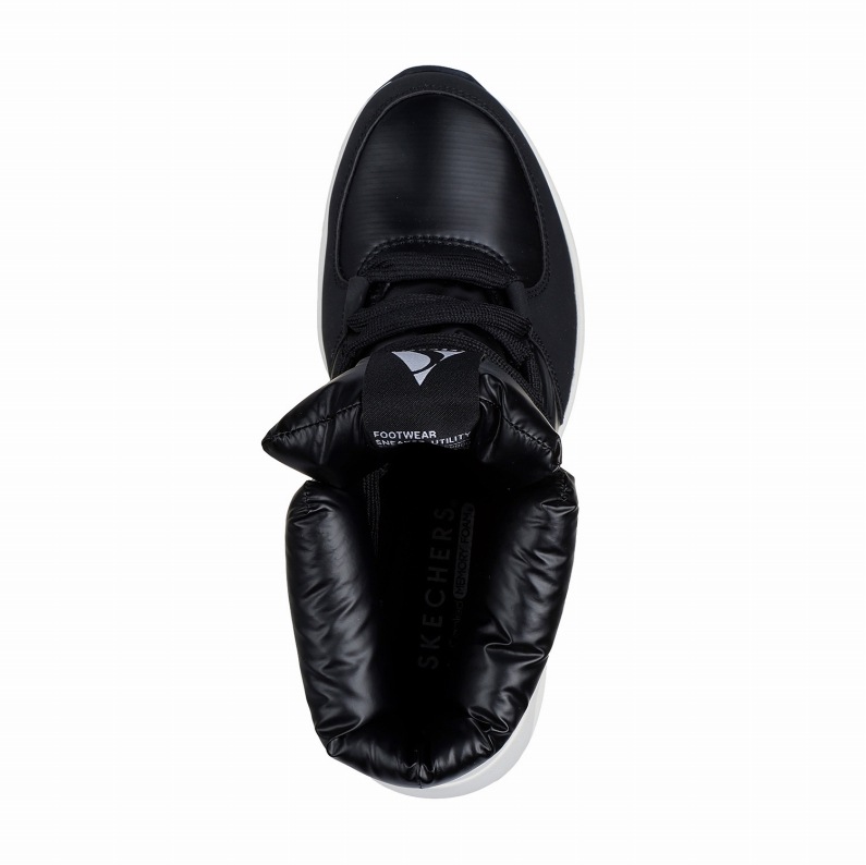 SKECHERS スケッチャーズ レディースブーツ スニーカーブーツ ウノ ピークス ムーン パフズ 177559 BLK ブラック 黒 防寒