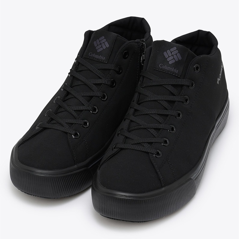 Columbia コロンビア レディース スニーカー ホーソンレイン ミッド ウォータープルーフ YU7030 010 防水 ブラック 黒