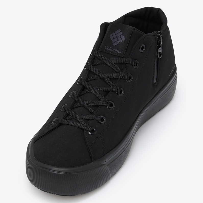 Columbia コロンビア レディース スニーカー ホーソンレイン ミッド ウォータープルーフ YU7030 010 防水 ブラック 黒